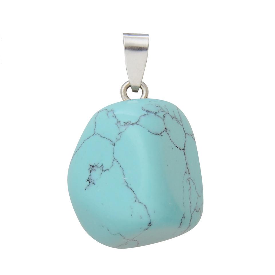Crystal Polished Stone Pendants for Necklace