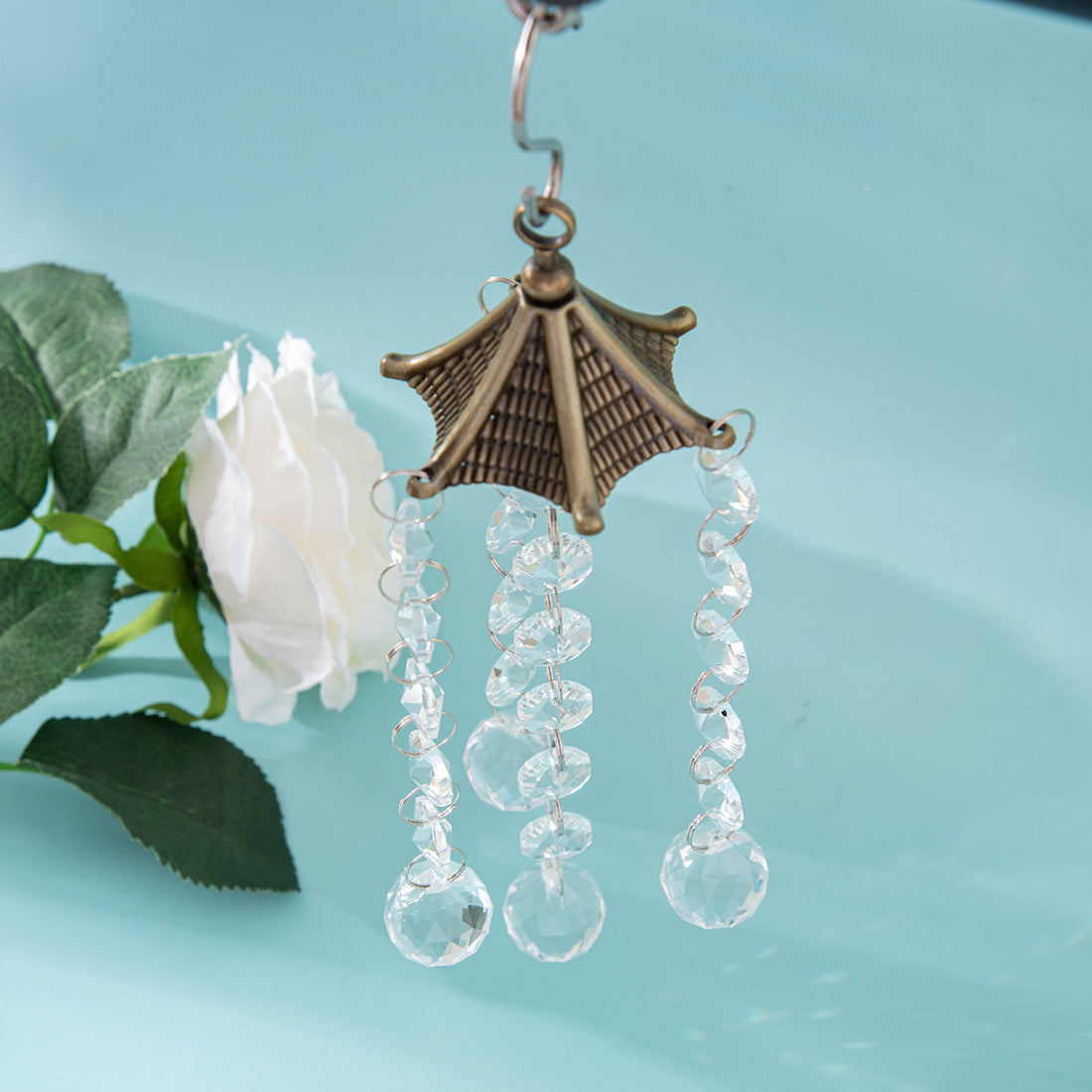 Brass Color Metal Pendant Drop Suncatcher Ornaments