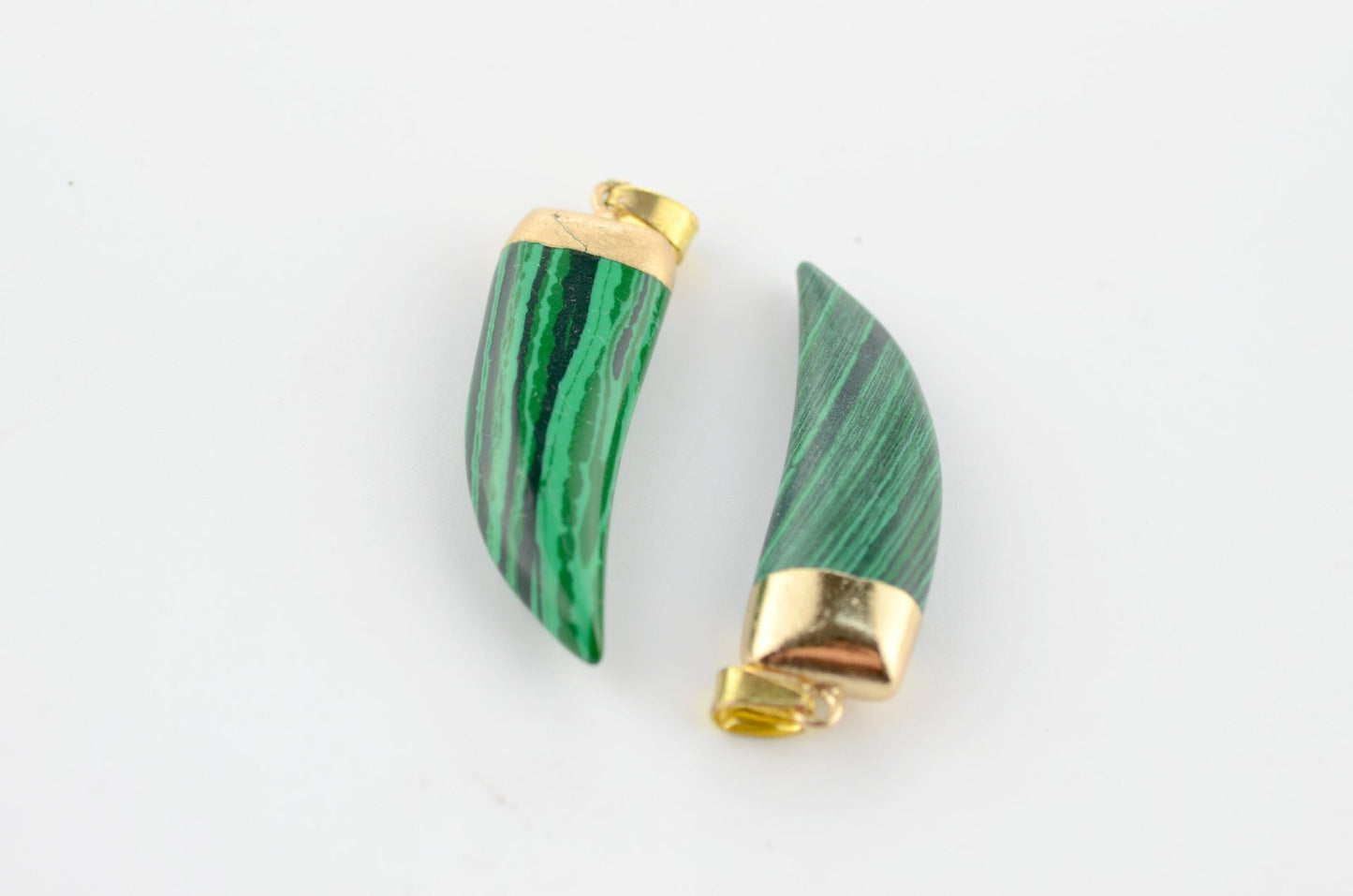 Horn Shape Crystal Pendants for Necklace