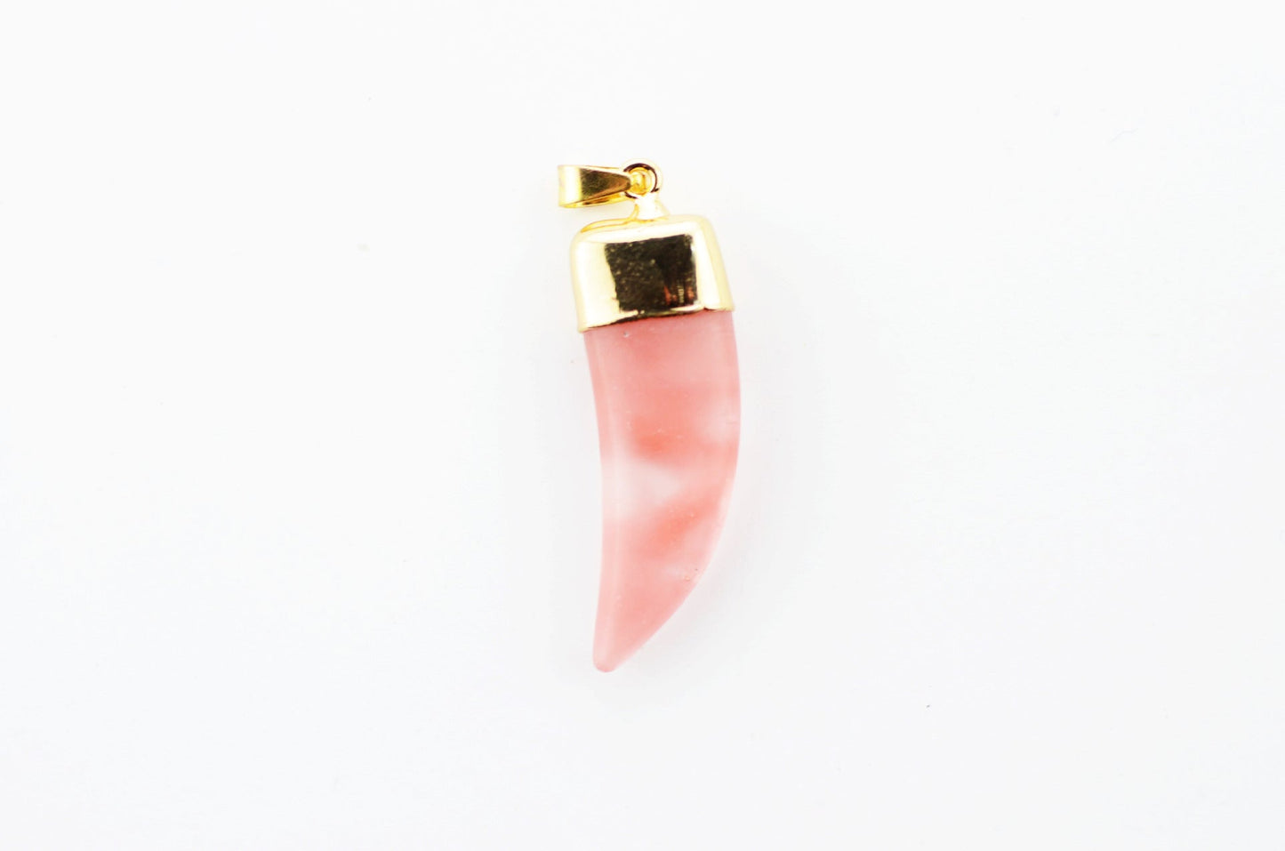 Horn Shape Crystal Pendants for Necklace