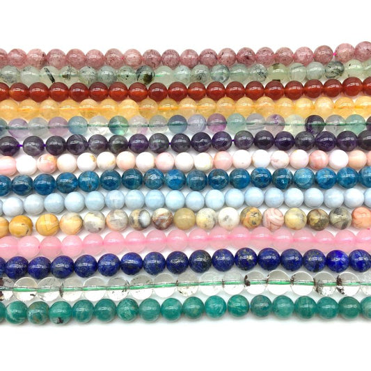 Multi Materials/Sizes of Crystal Bead Strands
