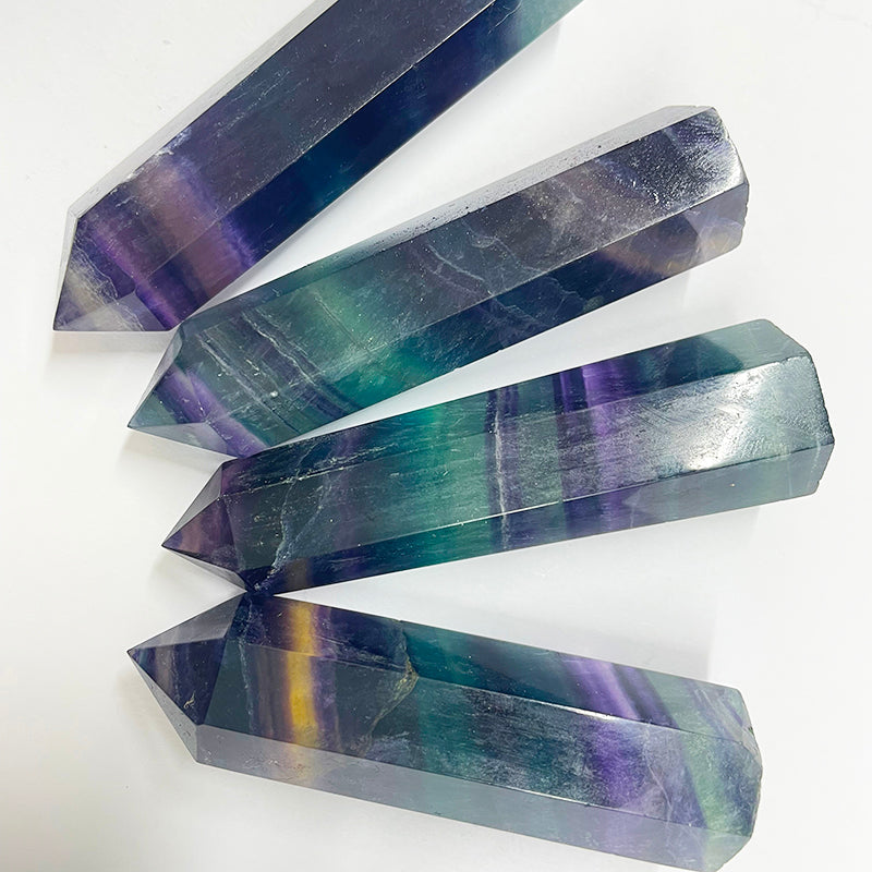 Rainbow Fluorite Point Wands