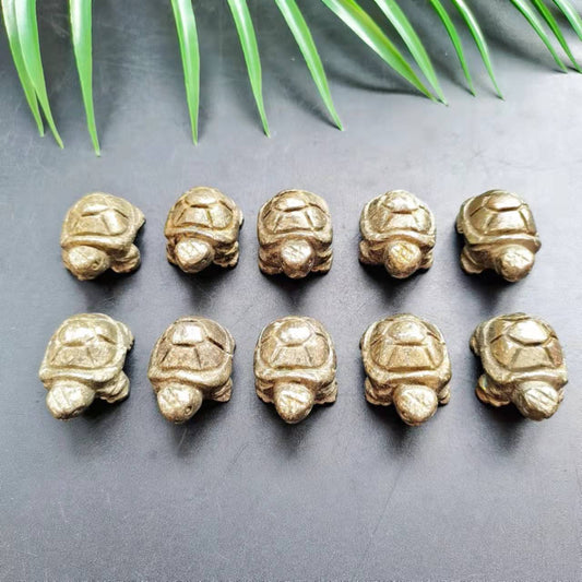 Pyrite Turtle Carvings