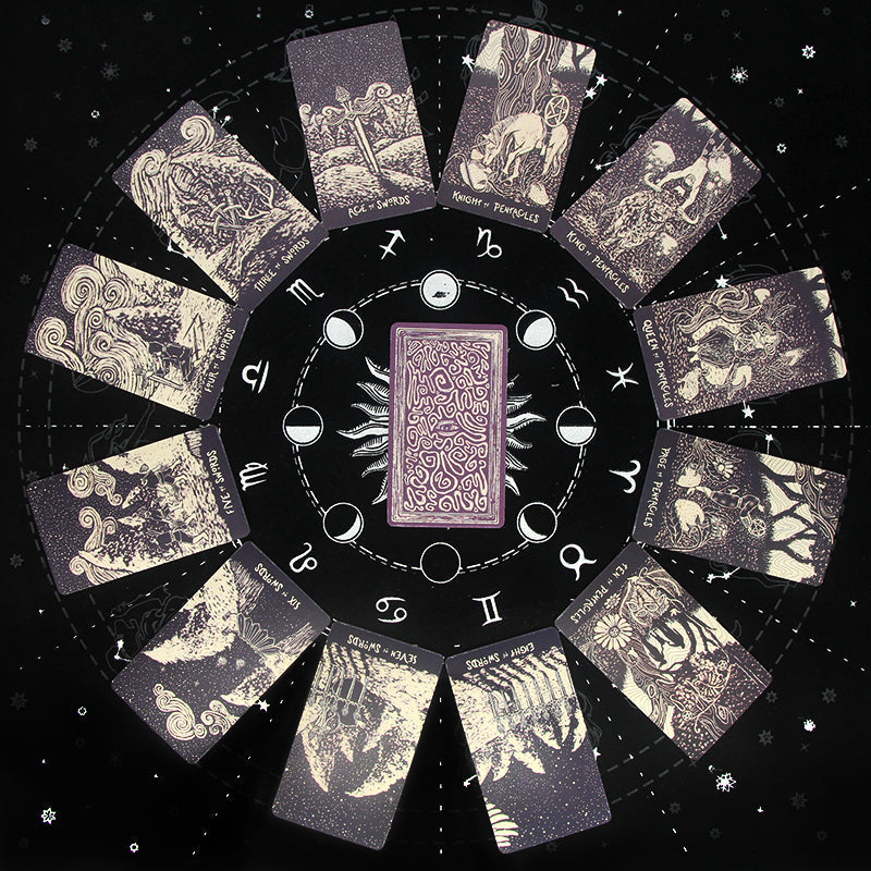 20 Metaphysics Tarot Cards with Guidebooks Metal Box Packing