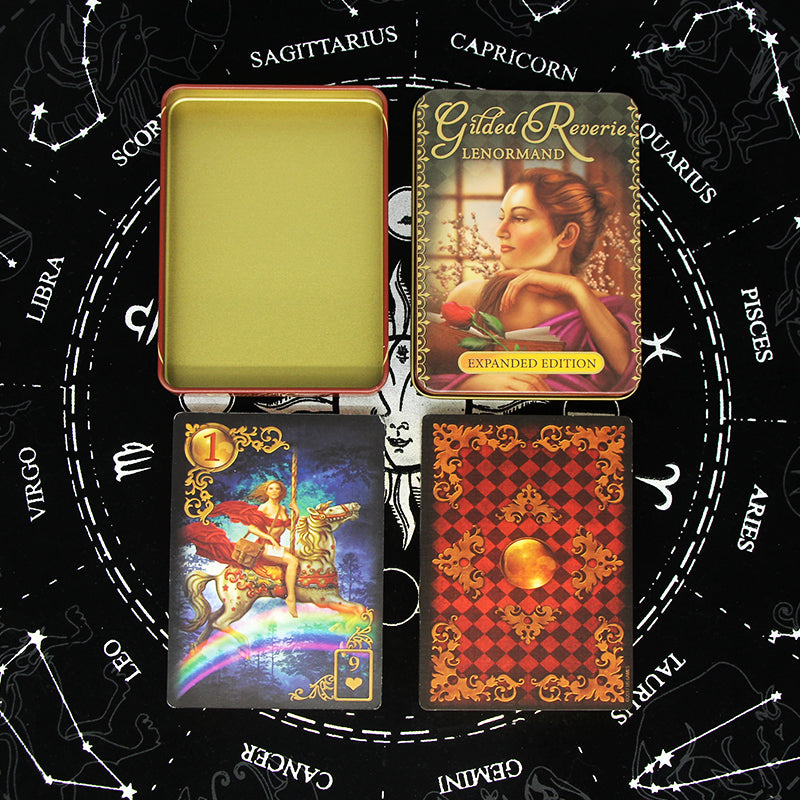 20 Metaphysics Tarot Cards with Guidebooks Metal Box Packing