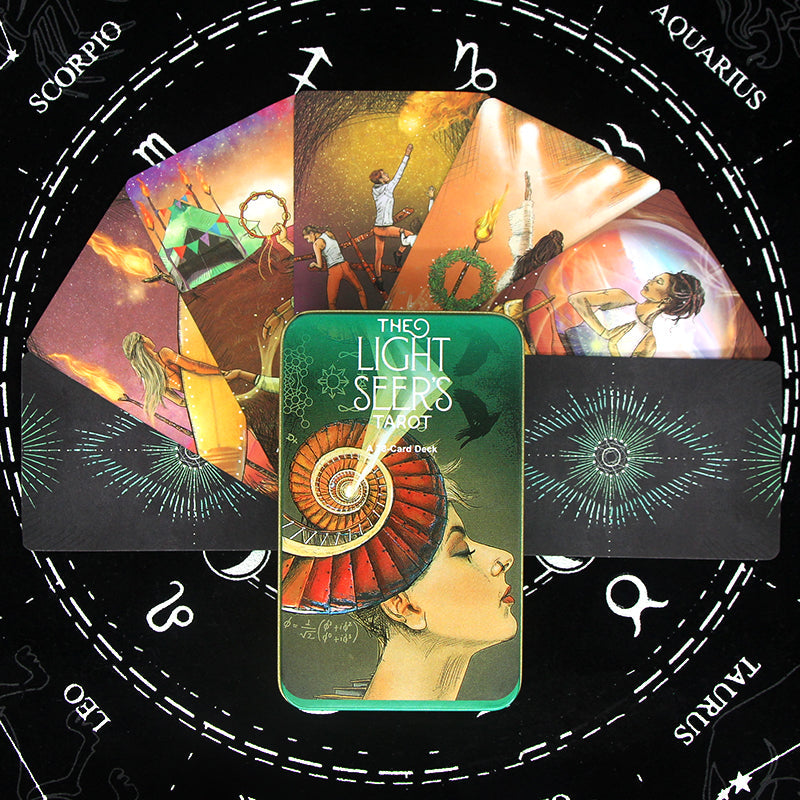 20 Metaphysics Tarot Cards with Guidebooks Metal Box Packing