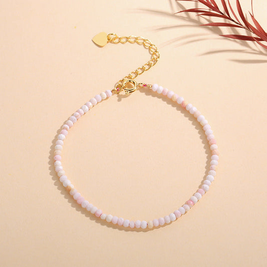 Queen Shell Rouge 2.5mm Facet Bracelets