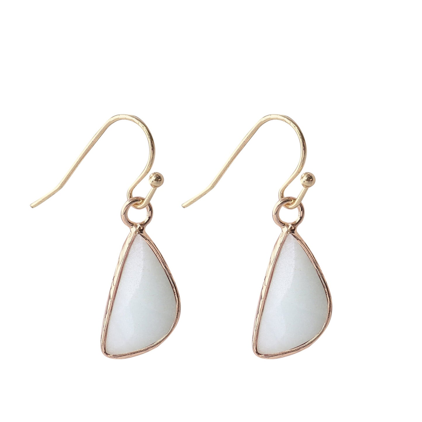 Natural Crystal Drop Earrings