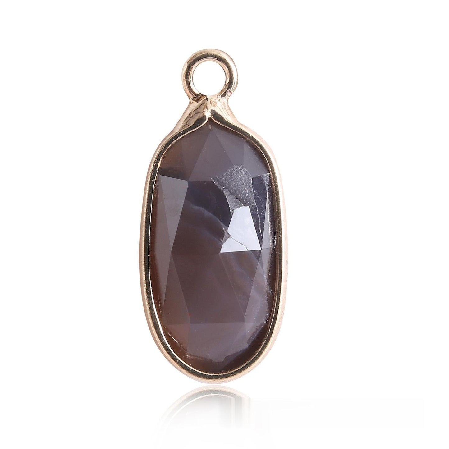 Oval Crystal Irregular Cut Pendants for Necklace