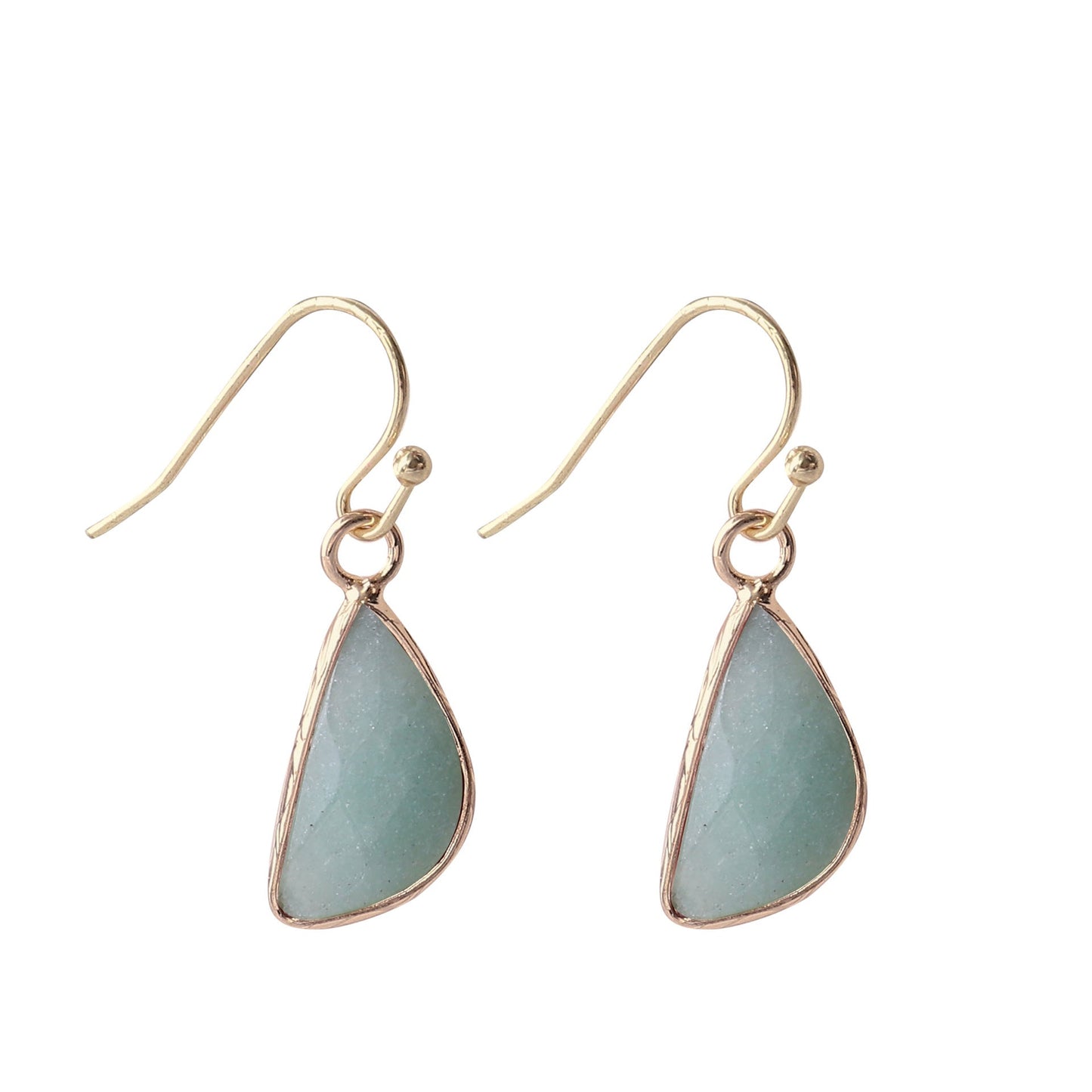Natural Crystal Drop Earrings
