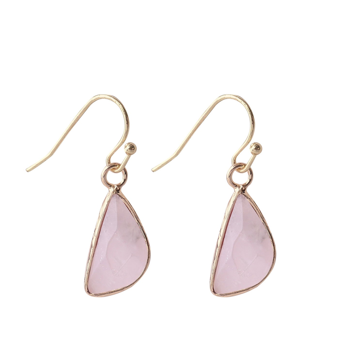 Natural Crystal Drop Earrings