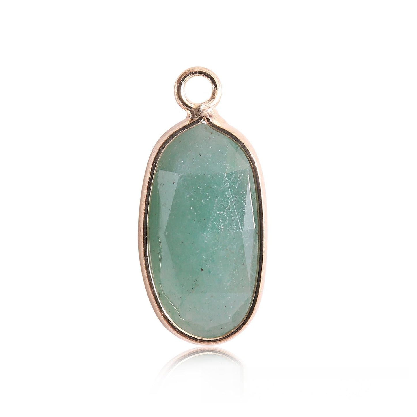 Oval Crystal Irregular Cut Pendants for Necklace