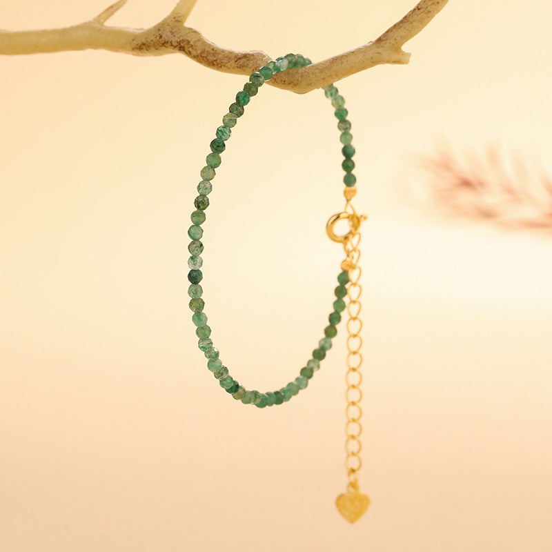 Natural Green Mica 2.5mm Facet Bracelets