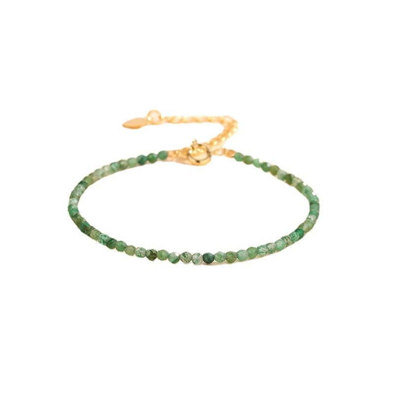 Natural Green Mica 2.5mm Facet Bracelets