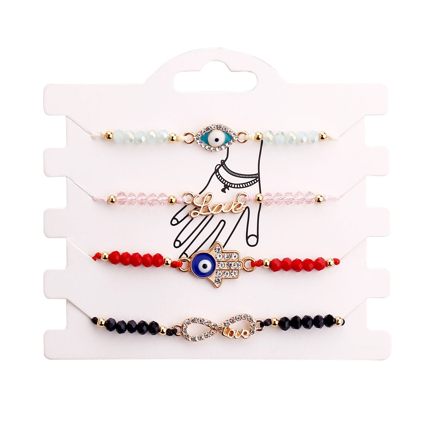 Evil Eye 4 Styles of Bead Jewelry Bracelets