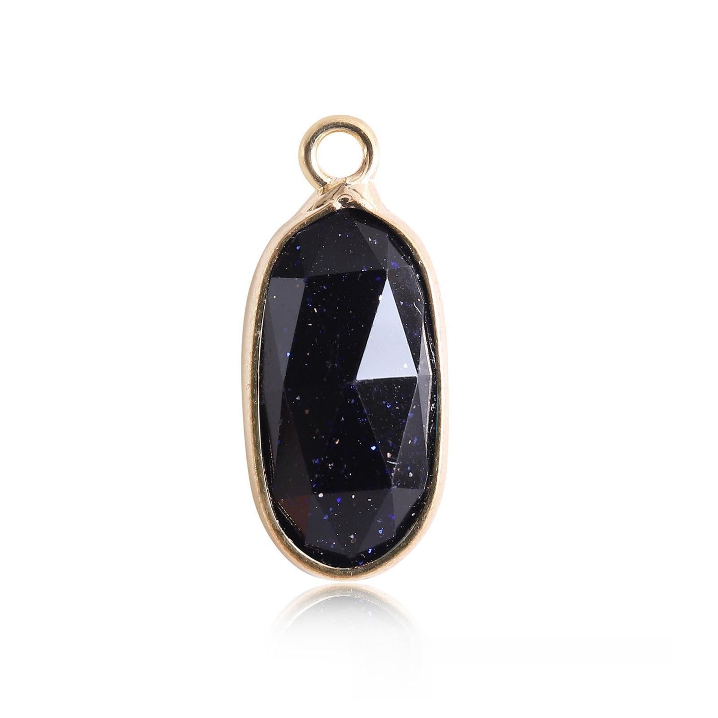 Oval Crystal Irregular Cut Pendants for Necklace