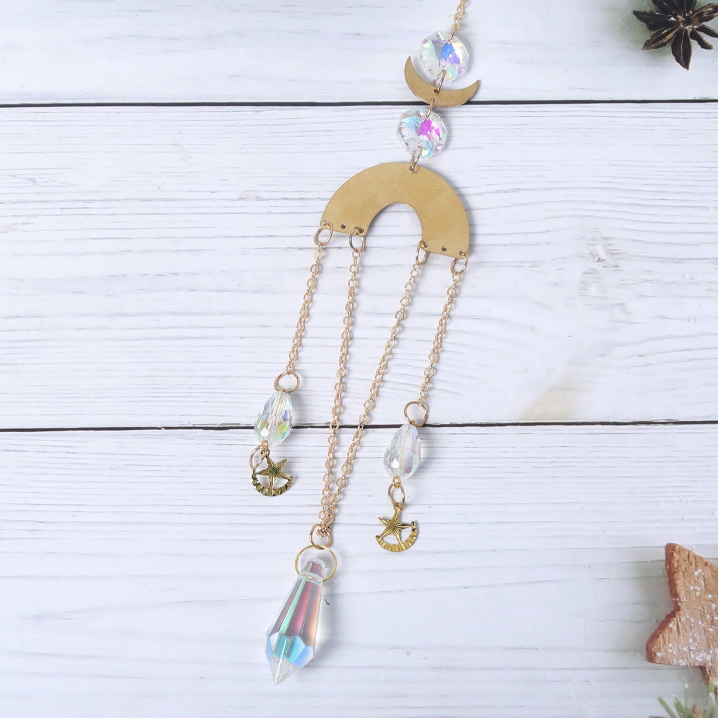 Metal Slice Colorful Pendant Suncatcher Ornaments