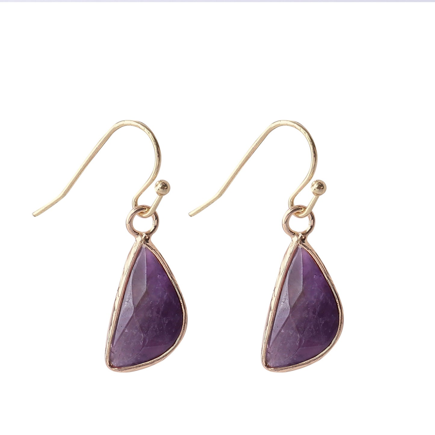 Natural Crystal Drop Earrings