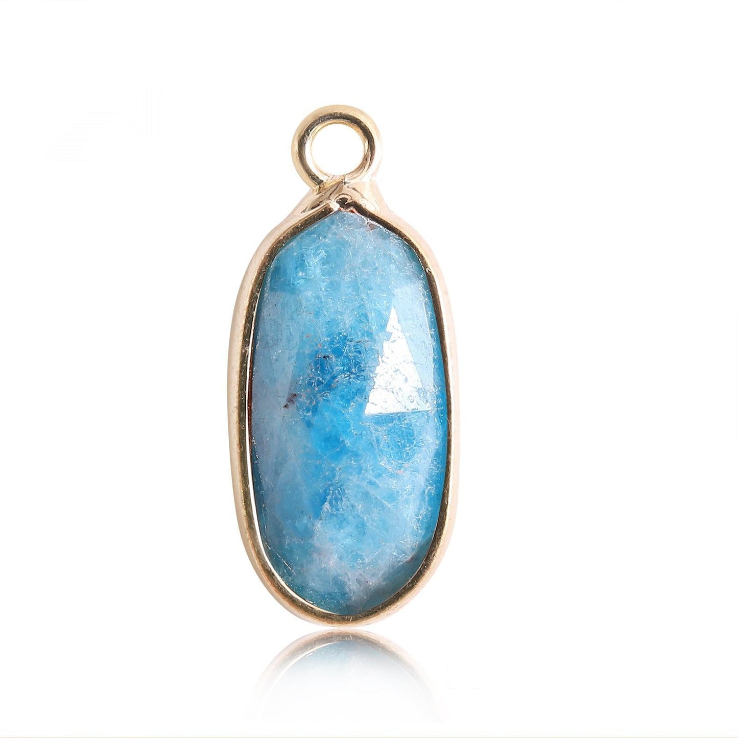 Oval Crystal Irregular Cut Pendants for Necklace