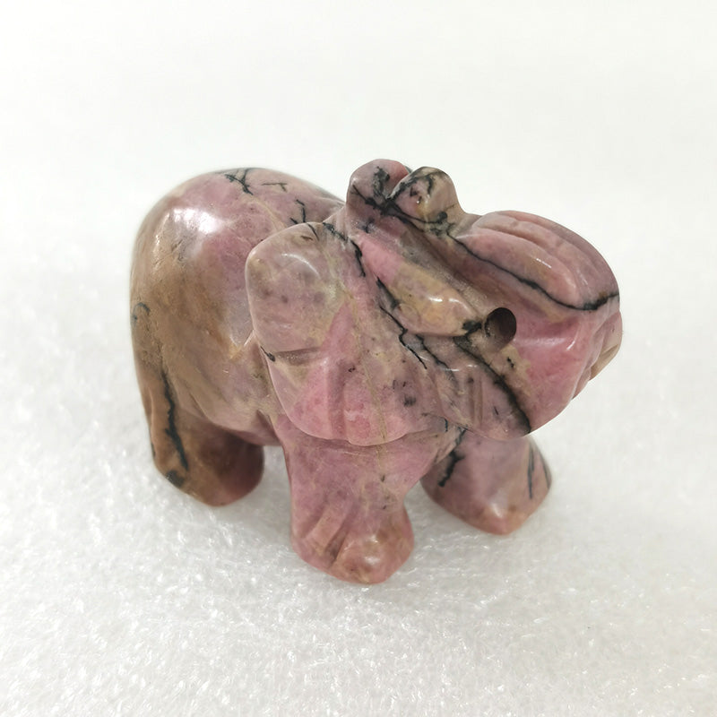 Rhodonite Elephant 2 Inch