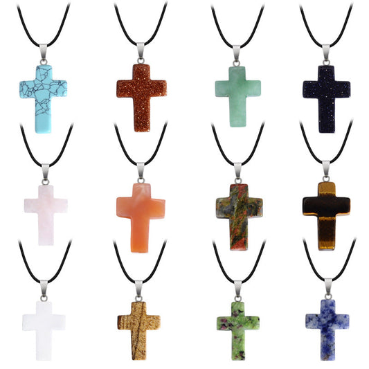 Crystal Saint Cross Pendants for Necklace
