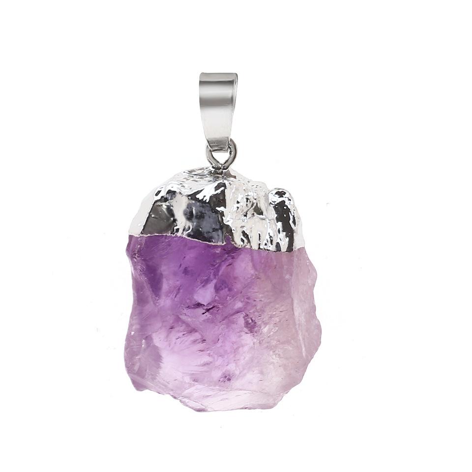 Rough Crystal Stone Pendants for Necklace