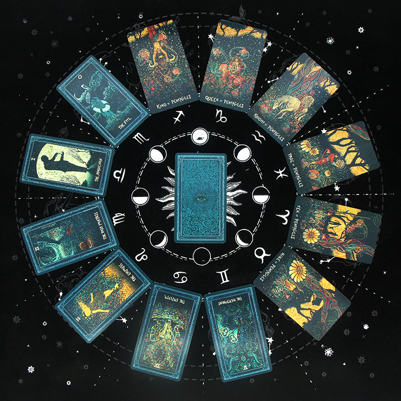 20 Metaphysics Tarot Cards with Guidebooks Metal Box Packing