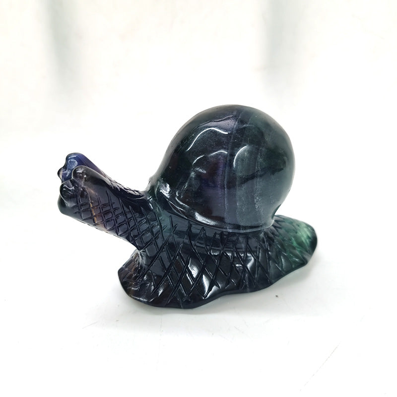 Fluorite Snail Carvings