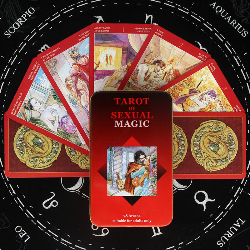 20 Metaphysics Tarot Cards with Guidebooks Metal Box Packing