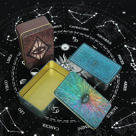 20 Metaphysics Tarot Cards with Guidebooks Metal Box Packing