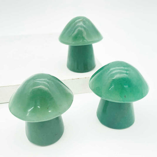 Green Aventurine Mushrooms