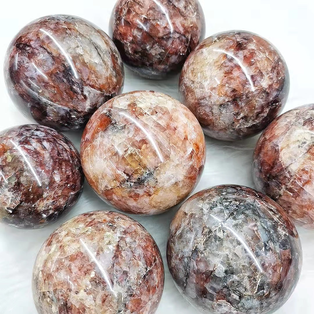 Red Fire Quartz Hematoid Spheres