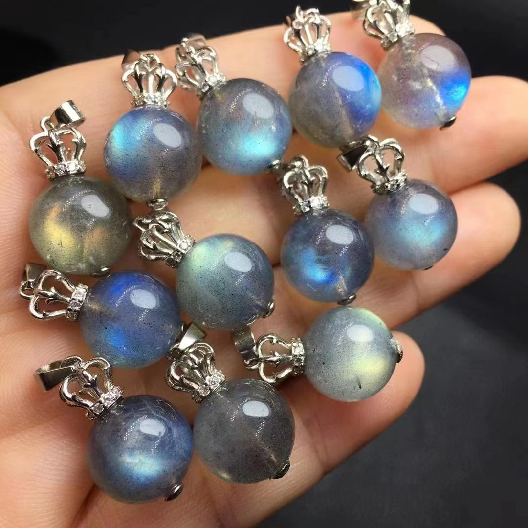 Blue Flash Labradorite Pendants