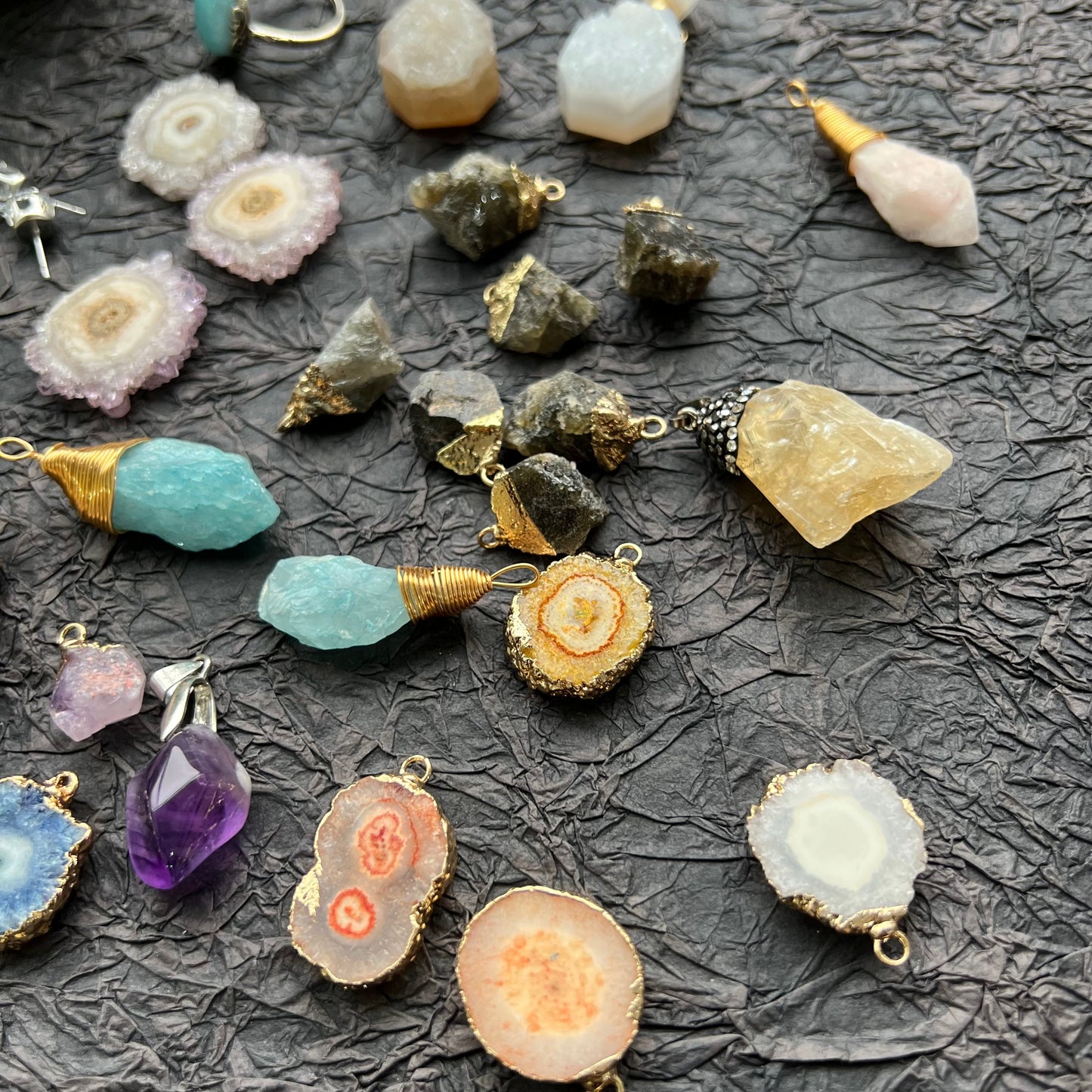 Rough Stone Pendants