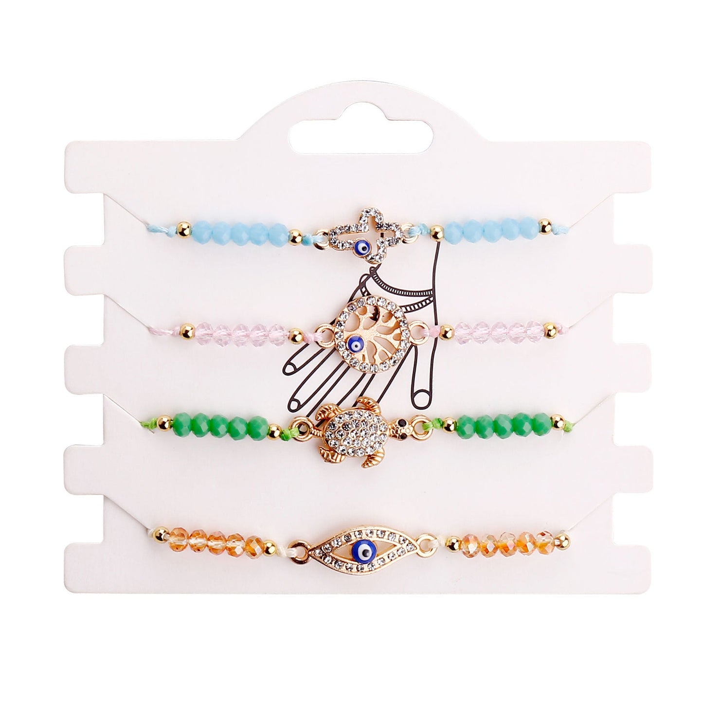 Evil Eye 4 Styles of Bead Jewelry Bracelets