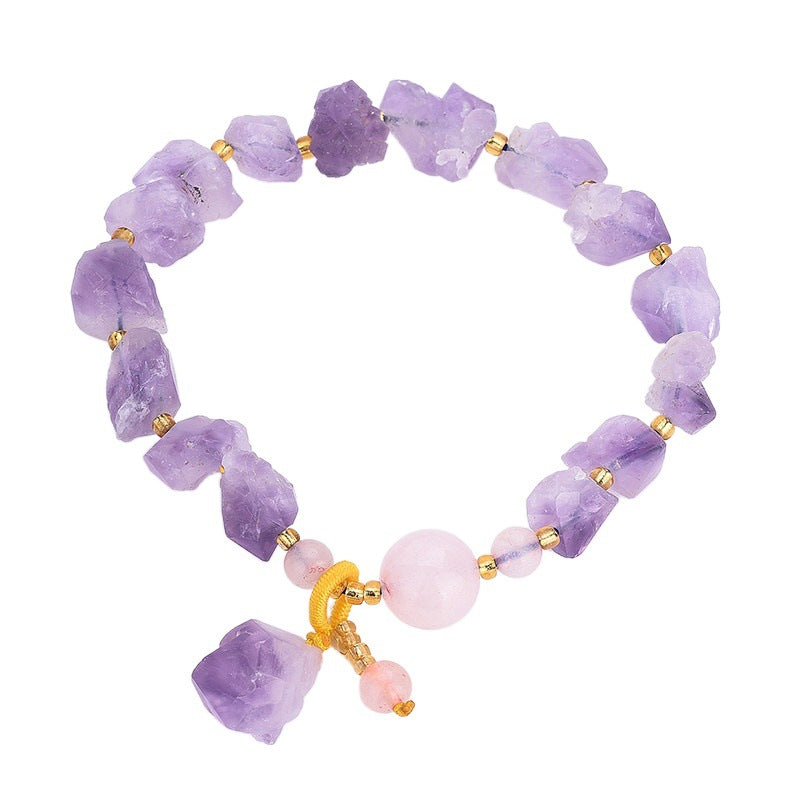 Rough Amethyst Stone Bracelets