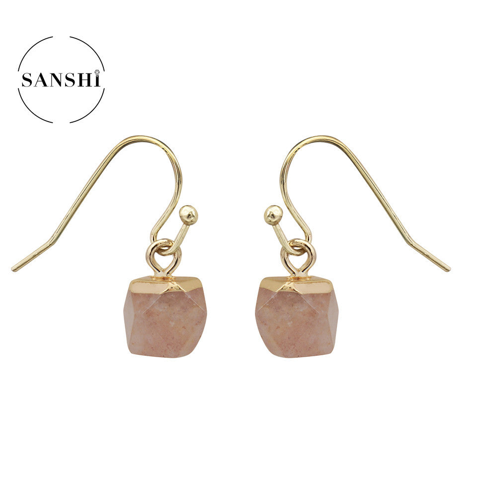 Crystal Polyhedron Earrings