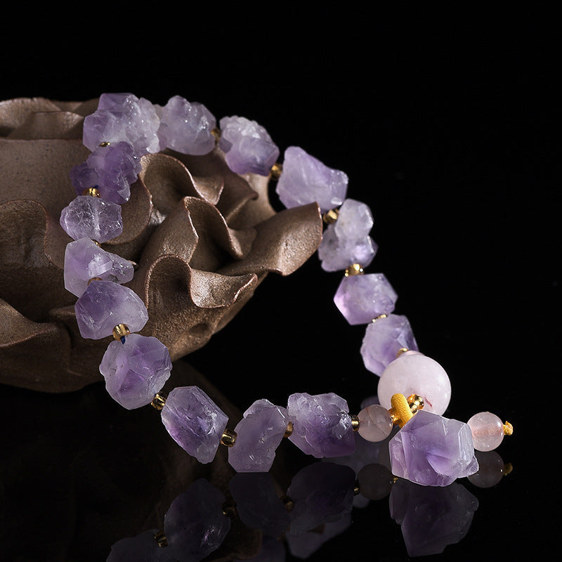 Rough Amethyst Stone Bracelets