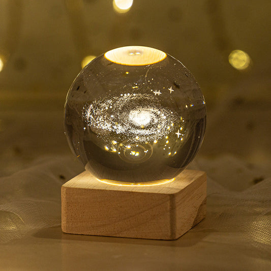 23 Styles of Clear Glass Laser Inner Carving LED Sphere Ornaments