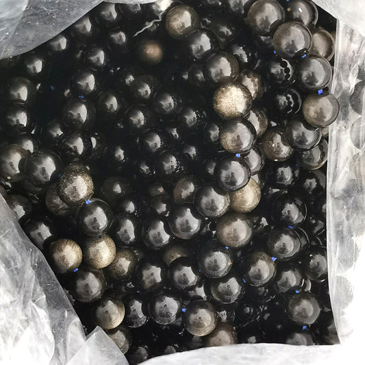Golden Obsidian Bead Bracelets