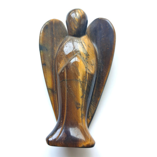 Tiger Eye Stone Angel 4 Inch