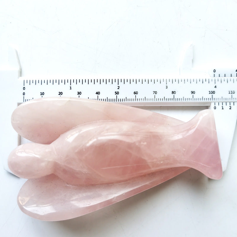 Rose Quartz Angel 4 Inch
