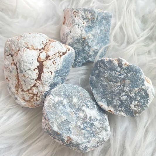 Blue Angelite Rough Stones