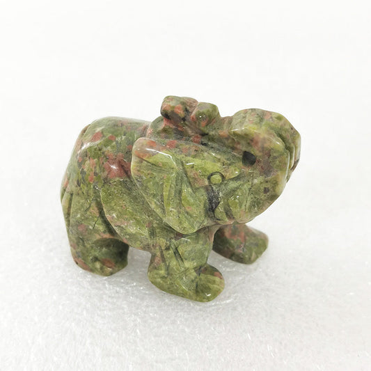 Unakite Elephant 1.5 Inch