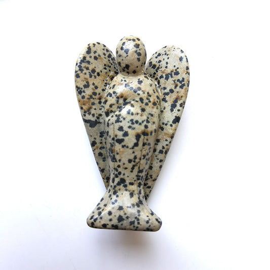 Dalmation Jasper Angel 3 Inch